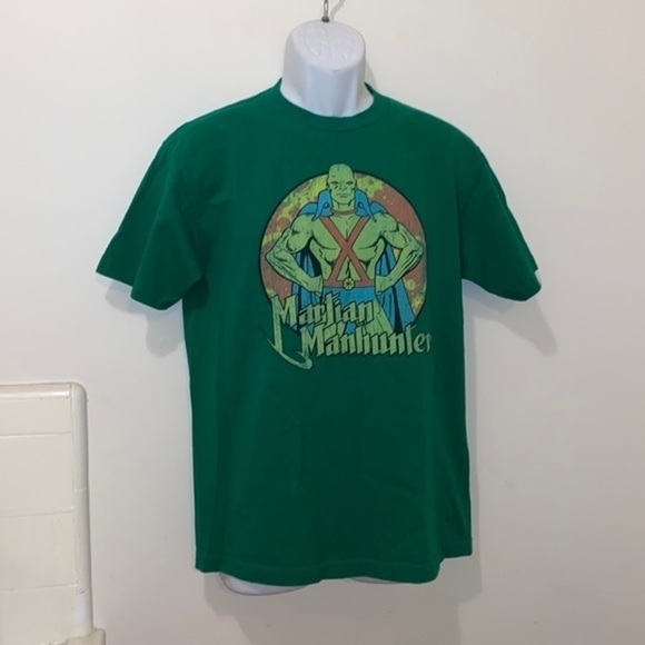 Unisex DC Comics Martian Manhunter Green Graphic Tee - Picture 3 of 8